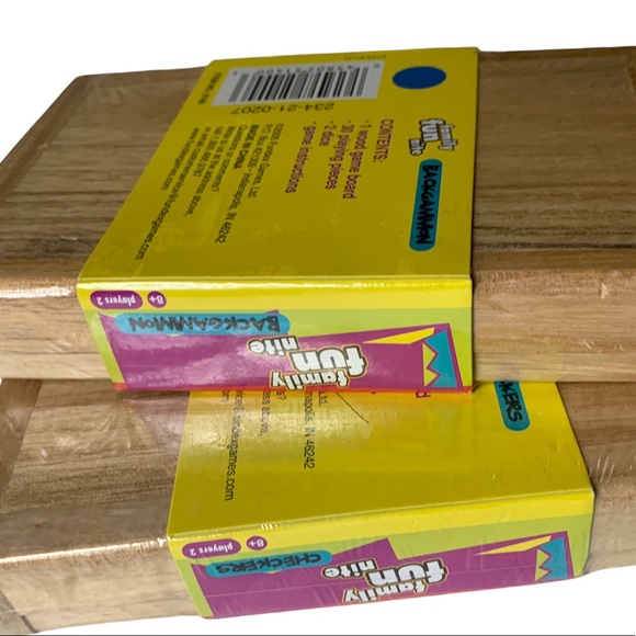 Fundex Games Small Wooden Backgammon Set Travel Size Game - NEW- - Picture 3 of 5